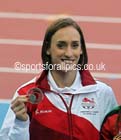 Laura Weightman (England) with her silver medal in the 1500 metres, 2014 Commonwealth Games, Glasgow. Photo: David T. Hewitson/Sports for All Pics